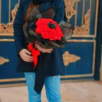دسته گل پروانه ای، رز روبانی، هدیه ای ماندگار|گل مصنوعی|بوشهر, |دیوار