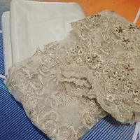پارچه ساتن و گیپور اصل