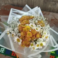 دسته گل طبیعی گل با دوام