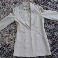 مانتو کتی کرمی سایز ۴۰ نونو