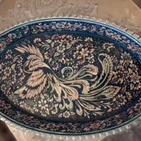 سینی ،میوه خوری مسی سفارشی فول قلم زنی شده