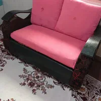 مبل هفت نفر اصل نرادباکاورصورتی|مبلمان خانگی و میز عسلی|کوچصفهان, |دیوار