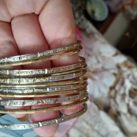 ۱۱ عدد النگوی طلای روس رنگ ثابت سایز ۳ در حد نو|بدلیجات|فردیس, نگارستان|دیوار