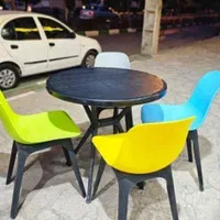میز و صندلی غذاخوری ماهور نوین فایبر کافه/ فست فود