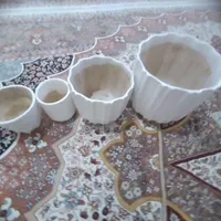 چهار عدد گلدان سفالی کاملا سالم