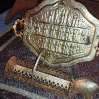 سینی طلایی زیر سیگاری جای قاشق چنگال یا بیسکویت