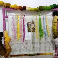 دارقالی چله کشی با نخ و نقشه