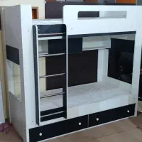 تخت دوطبقه پایه ال نردبانی|تخت و سرویس خواب|مشهد, شهرک امام هادی (شهرک غرب)|دیوار