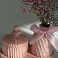 ظروف پذیرایی واکسسوری سنگ مصنوعی،شمع،گیفت،باکس گل|ظروف سرو و پذیرایی|تهران, حصارک|دیوار