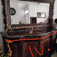 کنسول آیینه چوبی سالم