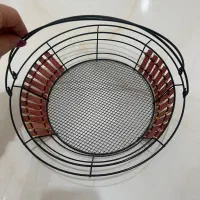 سبد چوبی فلزی