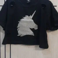 کراپ تیشرت دخترانه