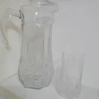 پارچ لیوان و چهار دست فنجان ژاپن