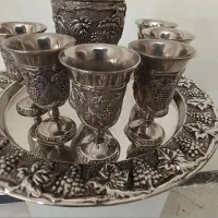 ست پارچ و جام نوربلین طرح انگوری|کلکسیون اشیاء عتیقه|شیراز, جانبازان|دیوار