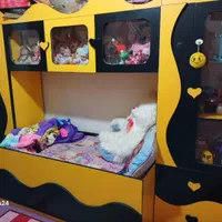 تختخواب کودک در حد نو|تخت و صندلی بچه|جوین, |دیوار