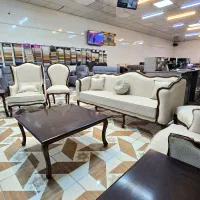 مبل کلاسیک تمام چوب کوئین با جلومبلی