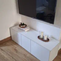 میز تلویزیون سفید