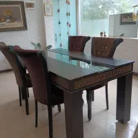 میز غذا خوری ۶ نفره به همراه ۴ صندلی