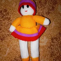 عروسک بافتنی دخترانه