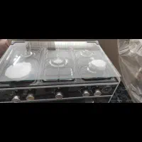 آجاق گاز طرح فر سفید صفحه فلز چدن کامل نو پلمپ