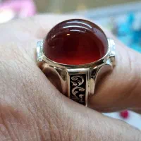 انگشتر عقیق سرخ زیبا