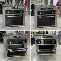 اجاق گاز طرح فلزی فر تکنوا صفحه استیل وشیشه