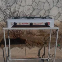 میزآهنی دستساز محکم برای گاز۳شعله رومیزی