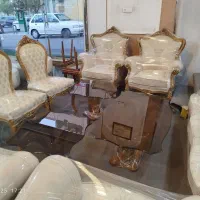 مبلمان استیل آمریکایی ۹نفره چوب راش|مبلمان خانگی و میز عسلی|اصفهان, محمودیه|دیوار