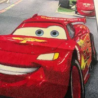 فرش کودک  طرح مک کویین