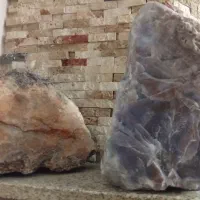 دو عدد سنگ راف عقیق زیبا و بزرگ بلور کامل