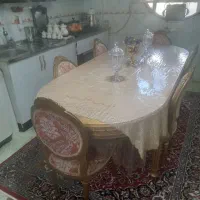 فروش میز وصندلی نهارخوری ۶نفره سلطنتی|میز و صندلی غذاخوری|کوهدشت, |دیوار