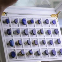 لاجورد های افغانستان با انگشتر های نقره مردانه