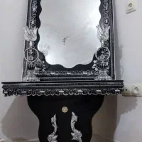 آینه شمعدان در حد نو