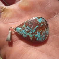 اویز نقره فیروزه نیشابور|جواهرات|رباطکریم, رباطکریم|دیوار