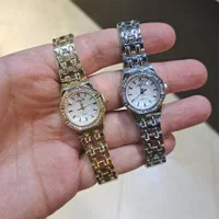 ساعت مچی زنانه جواهری هشت ضلعی استیل رنگبندی