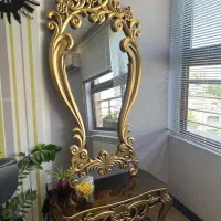 آینه و کنسول منبت|بوفه، ویترین، کنسول|اصفهان, خواجو|دیوار