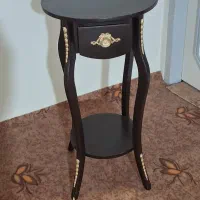 میز تلفن چوبی