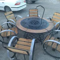 ترکیب چوبی و فلزی ابعاد یک در 2متر|بخاری، هیتر، شومینه|ملارد, |دیوار