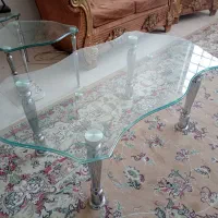 مبل 3عدد جلو مبلی شیشه ای