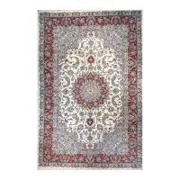 فرش دستبافت جفت شش متری(کاشان) گل ابریشم