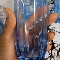 لیوان بلند آبی خوشرنگ|ظروف سرو و پذیرایی|شیراز, ریاستی|دیوار