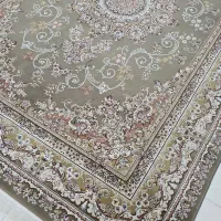 دو تخته فرش9متری گردویی گل برجسته