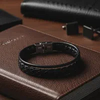 دستبند چرم جدید و خاص هدیه مو یار زلف یار جا کارتی|زیورآلات و اکسسوری|چناران, |دیوار