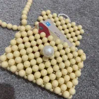 جاکارتی مرواریدی کرم رنگ|کیف، کفش، کمربند|ساوه, |دیوار