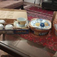 سوپ خوری. گل پنبه ای. و. سرویس چایخوری.|حراج|قم, دورشهر|دیوار