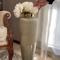 گلدان شیشه ای کنارسالنی رنگ ثابت کادویی «امید دکور|صنایع دستی و سایر لوازم تزئینی|مشهد, شهرک رازی (شهرک غرب)|دیوار