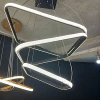 لوستر خطی با طرح های مختلف|لوستر و چراغ آویز|تبریز, |دیوار