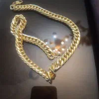 گردنبنداستیل باروکش طلا