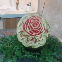 اولین ها در زاهدان حکاکی هندوانه مناسب یلدا|خدمات پذیرایی، مراسم|زاهدان, |دیوار