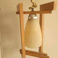 لوستر چوبی کاملا سالم|لوستر و چراغ آویز|تهران, سید خندان (جلفا)|دیوار